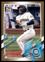 2021 Topps Gold #151 Evan White 1387/2021 Seattle Mariners